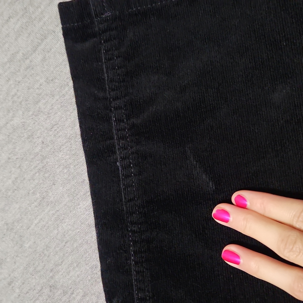J. Jill Black Corduroy Velvet Velour Mid Rise Bootcut Kick Flare Pants - Picture 11 of 11